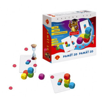 Paměť 3D společenská hra v krabici 20x18,5x5,5cm