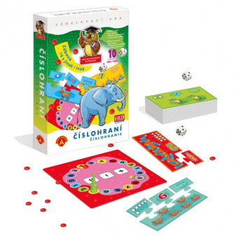 Gra liczbowa edukacyjna gra edukacyjna w pudełku 19x28x4cm
