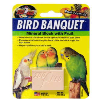 Bird Banquet minerální blok s ovocem S