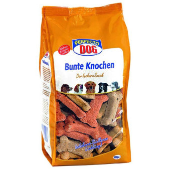 Perfecto Dog sušenky barevné kostičky 400g