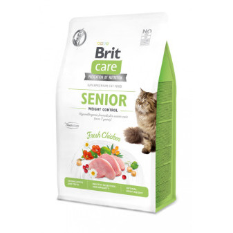 Brit Care Cat Bezzbożowa karma kontrolna dla seniorów 0,4 kg