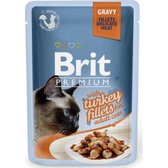 Saszetka Brit Premium Cat Delikatne Filety W Sosie Z Indykiem 85g