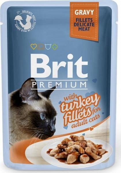 Kapsička Brit Premium Cat Delicate Fillets in Gravy with Turkey 85g