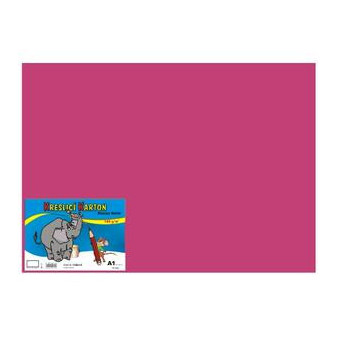 Kreslící karton barevný A1 10ks 180g růžový