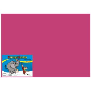 Kresliaci kartón farebný A1 10ks 180g ružový