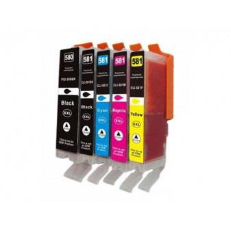 Alternativa Color X sada PGI-580/CLI-581 pro tiskárny Canon  1x27,5 ml + 4x12,5 ml