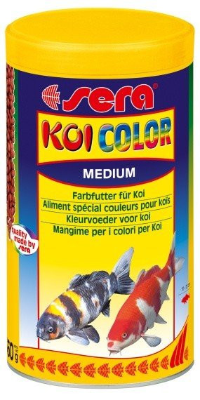 Sera pokarm uzupełniający dla Koi - wsparcie wybarwienia ryb Koi Color Medium 1000ml Natura