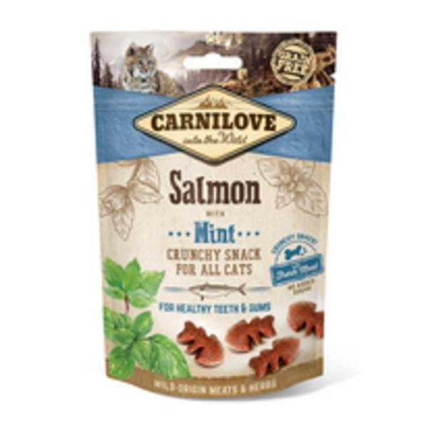 Carnilove Cat Crunchy Snack Salmon,Mint,meat 50g