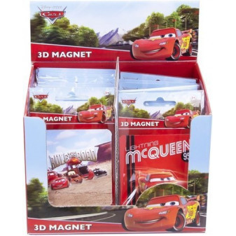 Magnetky 3D Disney Cars/Autá 9x13 cm