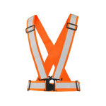 Reflexní elastický CXS KŘÍŽ CROSS BELT, oranžový