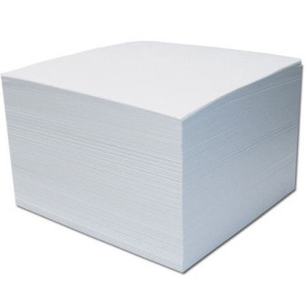 Blok kostka lepená 9x9 bílá Špalíček