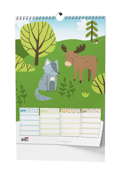 Kalendarz ścienny - Kalendarz planowania rodziny - A3
