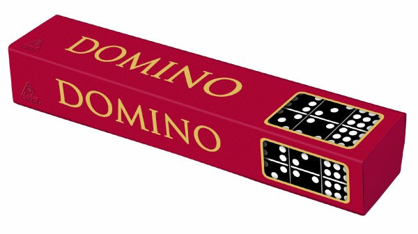 Drewniana gra planszowa Domino 55 szt. w pudełku 23,5x3,5x5cm