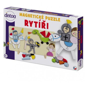 Magnetické puzzle Rytieri v krabici 34x23x3, 5cm