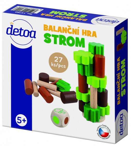 Strom balanční společenská hra v krabici 15x15x3,5cm