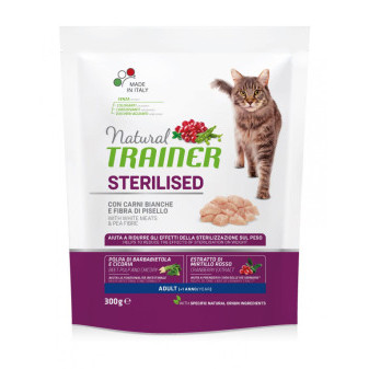TRAINER Natural Cat Sterilised hydinové mäso 300g
