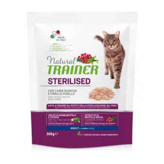 TRAINER Natural Cat Sterilised drůbeží maso 300g