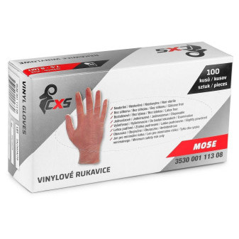Rukavice CXS MOSE, jednorázové, vinylové, vel. 09