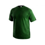 Tričko CXS DANIEL, krátky rukáv, fľaškovo zelená, veľ. XL