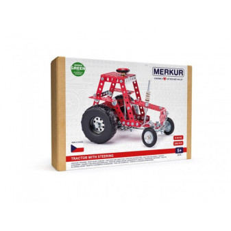 Stavebnice MERKUR 057 Traktor s řízením 208ks v krabici 26x18x5,5cm