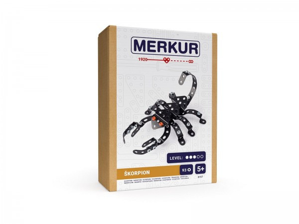 Stavebnice MERKUR Škorpion 93ks v krabici 13x18x5cm