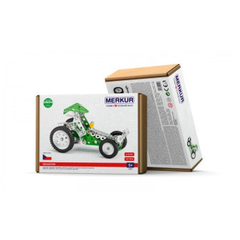 Stavebnice MERKUR 052 Dragster 137ks v krabici 26x18x5,5cm