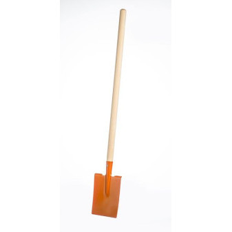 Rýč s násadou rovný kov/dřevo 80cm asst 3 barvy nářadí