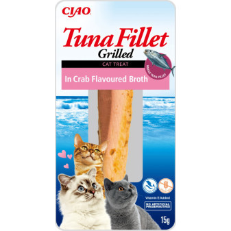 Inaba tuňákový filet pro kočky - krab 15g