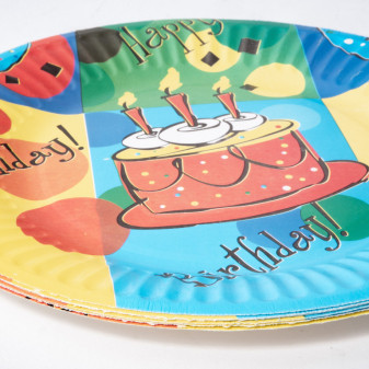 Aga4Kids Papírové talířky 18cm DS931-9 10 ks