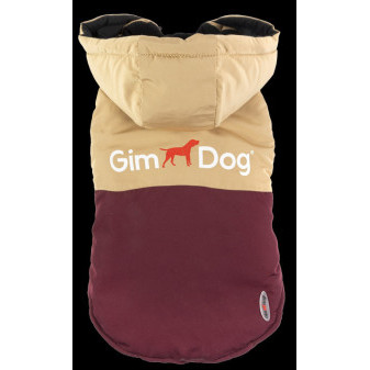 GIMDOG kabát PAWSOME 30cm béžový/bordeaux