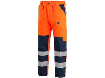 Kalhoty CXS NORWICH, výstražné, pánské, oranžovo-modré, vel. 46