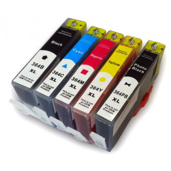 Alternativa Color X  sada HP 364XL BK/C/M/Y/PBK, 24ml BK + 15ml barvy