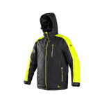 Bunda CXS BRIGHTON, zimní, pánská, černo-žlutá, vel. 4XL