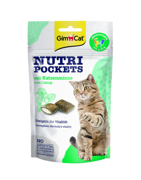 GimCat Nutri Pockets z kocimiętką 60 g