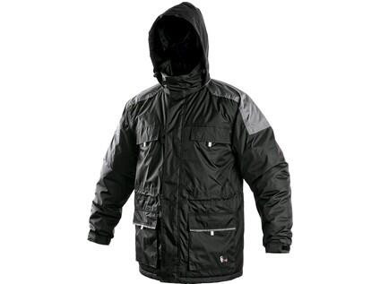 Pánska zimná bunda FREMONT, čierno-šedá, veľ. 4XL