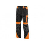 Kalhoty do pasu CXS SIRIUS BRIGHTON, černo-oranžová, vel. 48