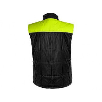 Vesta CXS SEATTLE, pánská, zimní, fleece, černo-žlutá, vel. 3XL