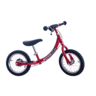 Odrážedlo červené kov 12' nosnost 30kg v krabici 73x33x18cm Active Bike 2+