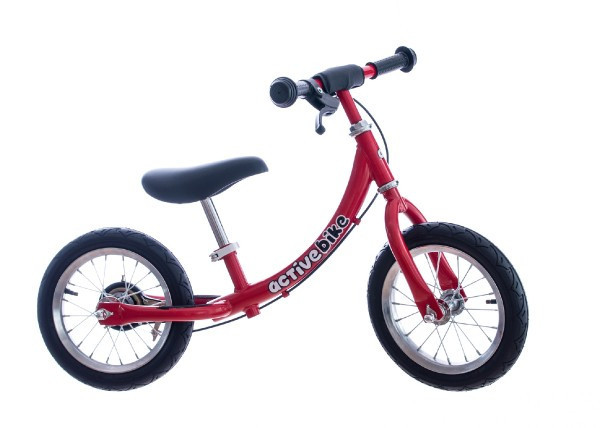Odrážedlo červené kov 12' nosnost 30kg v krabici 73x33x18cm Active Bike 2+