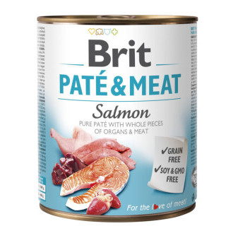 konzerva Brit Pate & Meat Salmon 800 g