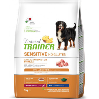 Trainer Natural Sensitive No gluten Adult Medium/Maxi vepřové 3kg