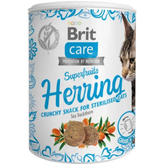 Brit Care Cat Snack Superowoce Śledź 100 g