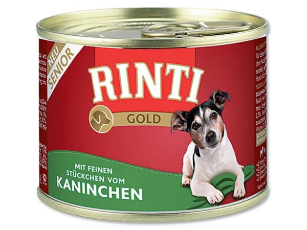 Finnern Rinti Gold Senior konzerva pro psy králík 185g