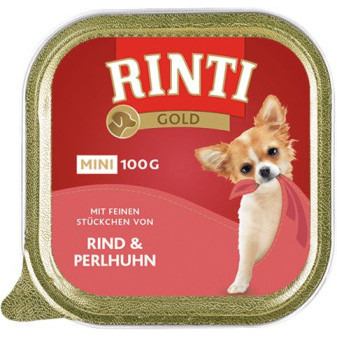 Paštéta RINTI GOLD Mini hovädzie + perlicka 100g