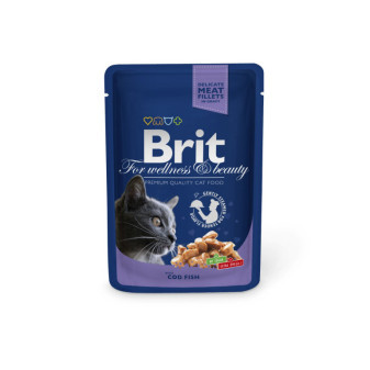 Brit Cat Premium Woreczki dorsza 100g