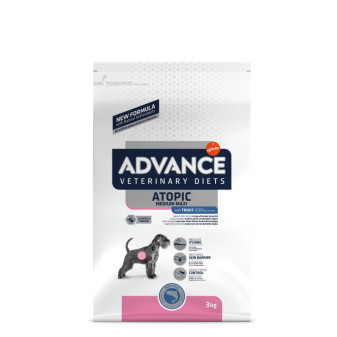 ADVANCE-VD Dog Avet Dog Atopic MED/MAX pstrąg 3kg