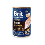 Ryba Brit Premium by Nature w puszce z Rybią Skórą 400g