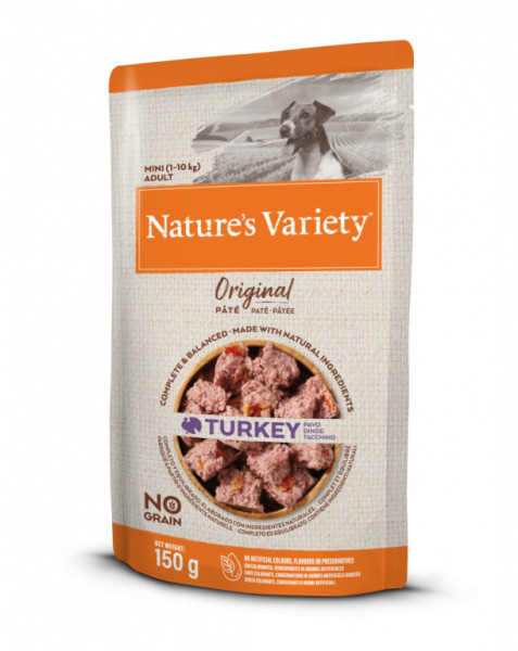 Kapsička Nature´s variety original pro malé psy s krůtou 150g