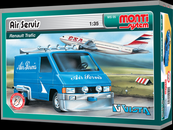 Zestaw Monti System MS 05 Air Servis Renault Trafic 1:35 w kartonie 22x15x6cm