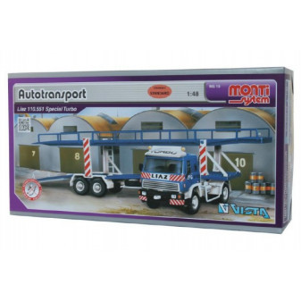 Stavebnica Monti System MS 19 Autotransport Liaz 1:48 v krabici 31,5x16,5x7,5cm